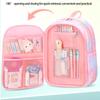 Side-Opening School Bags Waterproof School Backpack for Girls Gradient Color Princess Backpack Kids Schoolbag Primary School