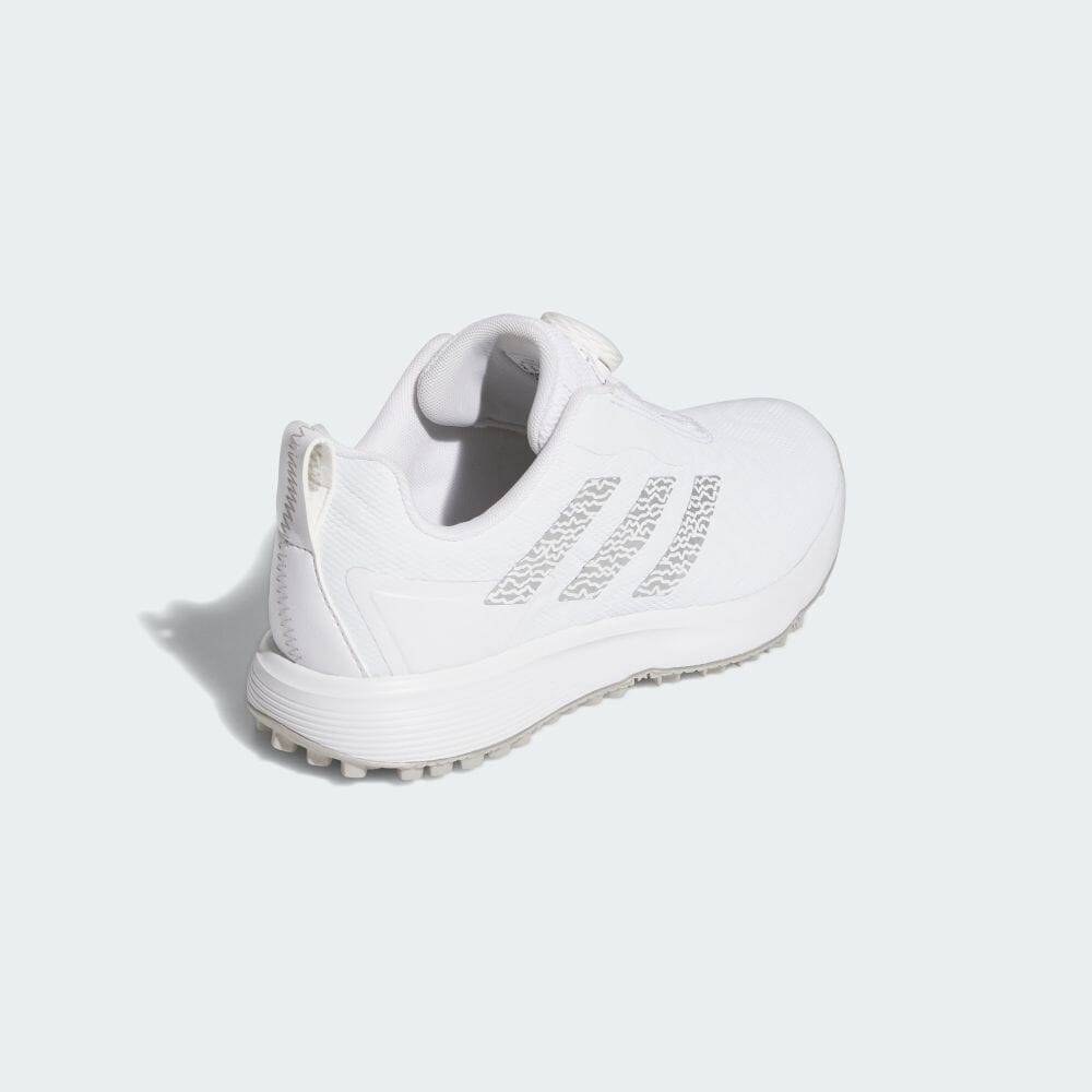 Adidas Обувь Junior Code Chaos 25 Boa, белая обувь и обувь, спортивная обувь для детей, обувь для гольфа IG8768, белая/серебристая металлическая/обувь Whi