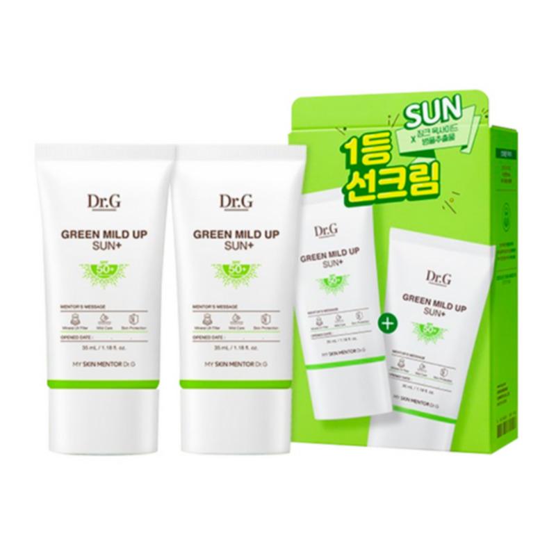 Dr.G Зеленый Милд Ап Сан Плюс SPF50+ PA++++ 35мл×2