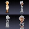 Фигурка-качалка к 70-летию Платинового юбилея Королевы, ручная роспись, смола, картонная упаковка, Декор для стола