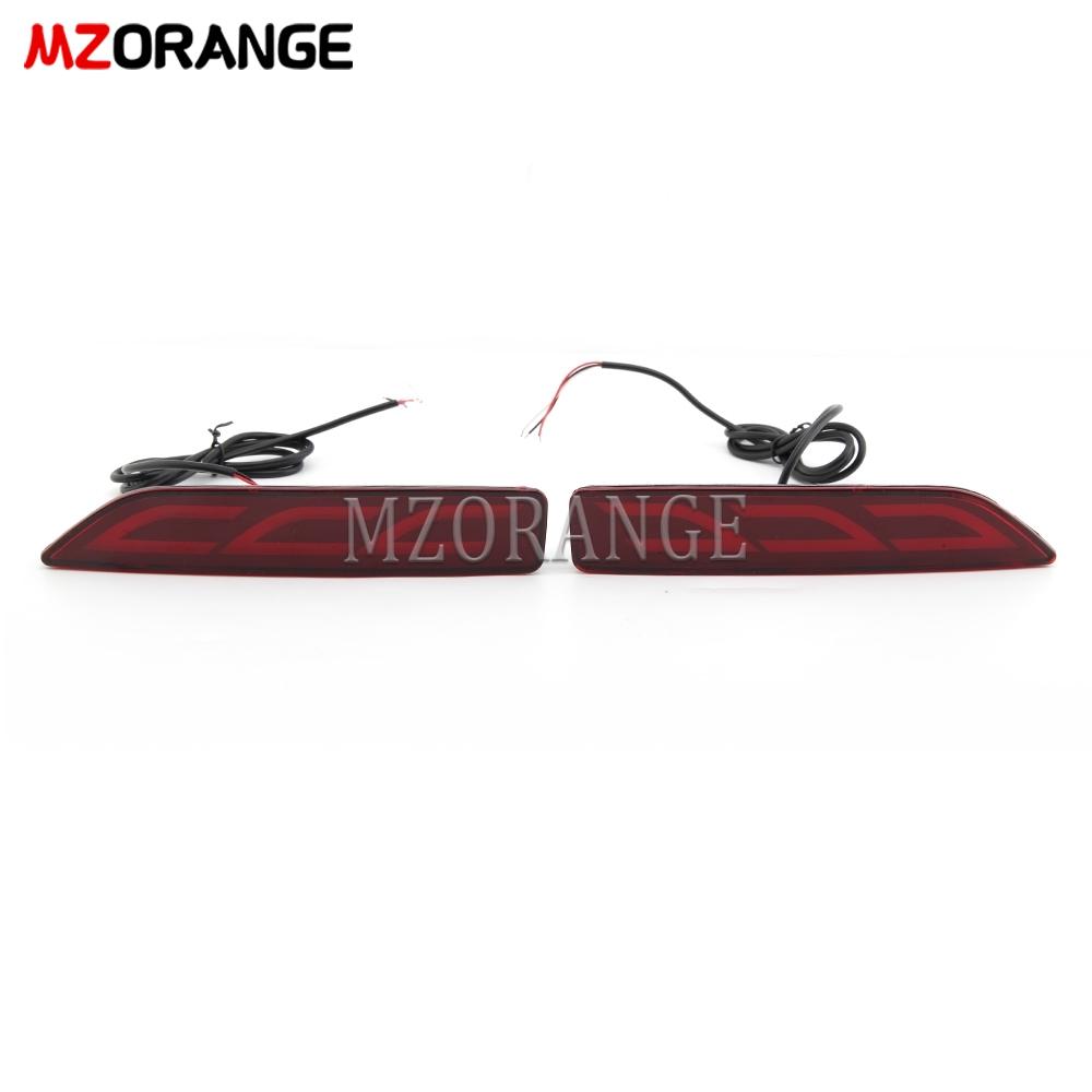 1 Pair LED Rear Bumper Lights for Honda CRV CR-V 2007 2008 2009 Multi-function Rear Fog Lamp Brake Light Driving Lamp