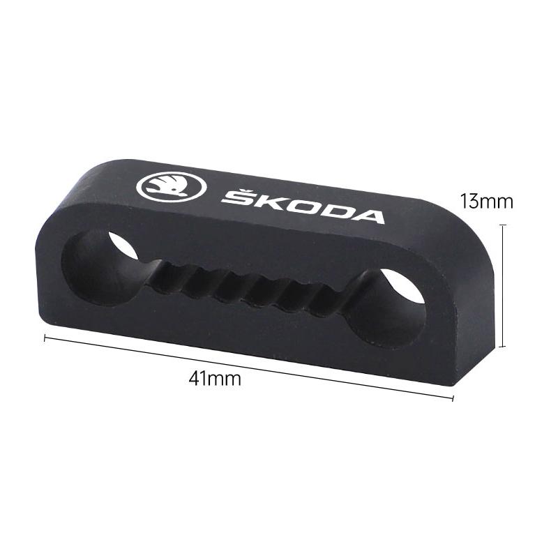 Car Door Lock Shock Pad Silicone Protection Cover Valve Cap For Skoda Kylaq Elroq Kodiaq Octavia Enyaq Kamiq Scala Superb Yeti