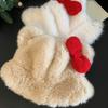 Пушистая зимняя панама с ушками кошки для женщин и девочек, для активного отдыха на улице, новая плюшевая панама с бантом для свиданий и путешествий