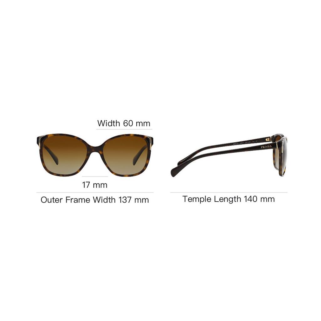 Prada Fashion Trend Acetate Butterfly Sunglasses Women sunglasses Brown PR-01OS2AU6E1