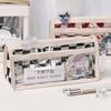 1 Pc Checkerboard Tranaparent Pen Bag Large Capacity Pencil Case School Supplies Cute Korean Stationery for Students ZPG