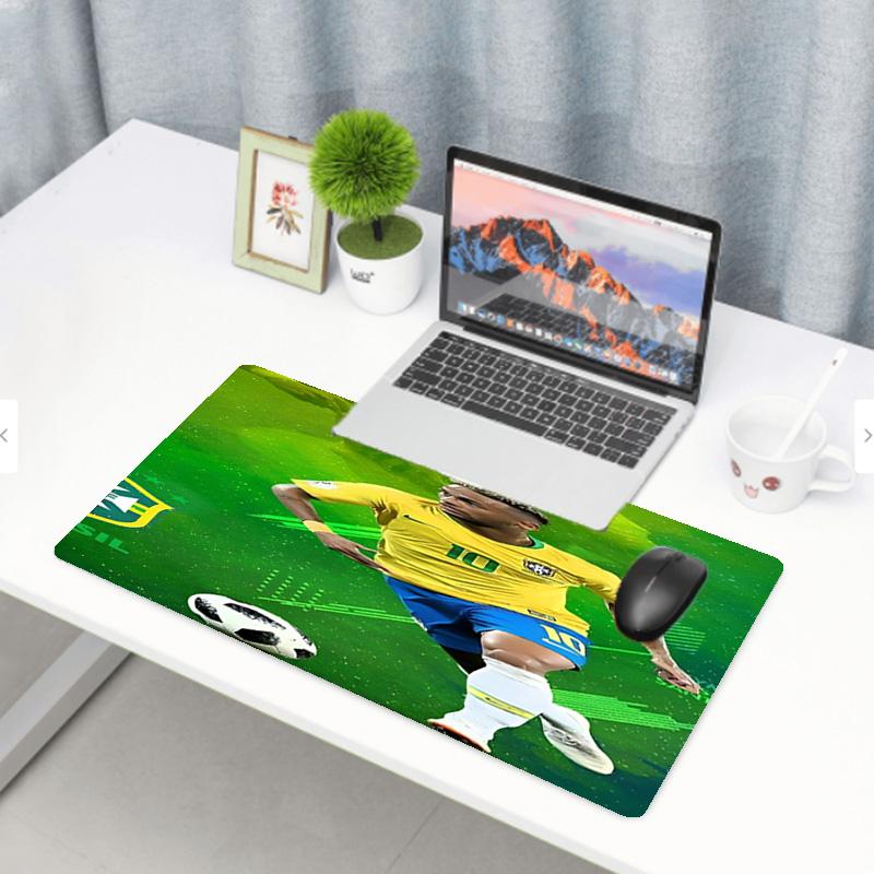 Neymar Jr Print Mouse Pad, Anti‑Slip Desktop keyboard Mat, for PC Laptop Gaming Working Daily Use, Cool Festival Surprise Gift