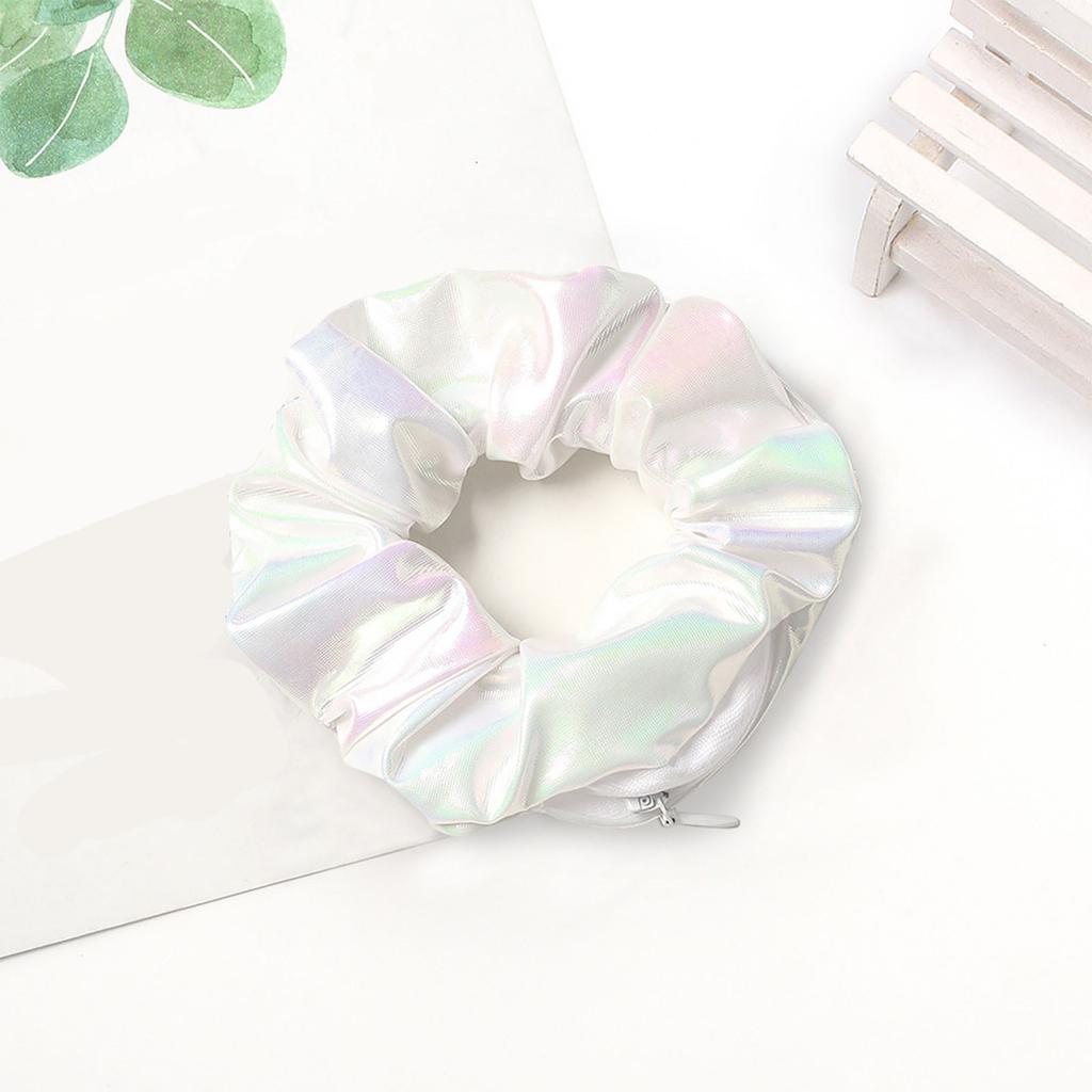 Резинки для волос на молнии, карманные резинки для волос, бархатный браслет для волос со потайной молнией, сумка для хранения помады для ключей, эластичная лента для волос