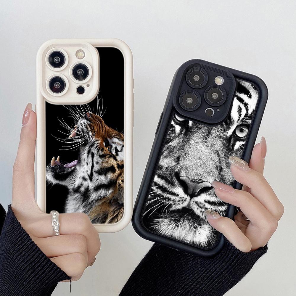 LZ30 Tiger Lion Cat силиконовый чехол для телефона Infinix Smart 9 Hot 40i Tecno Camon 20 Pro Moto G22 G30 OnePlus Google Pixel 9 противоударный задний чехол