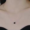 Pinaf Square Necklace _ Black & Red