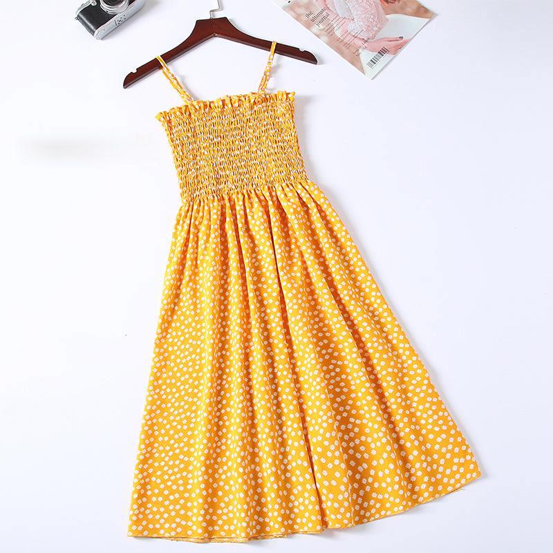 Женский сарафан в горошек, длина мини