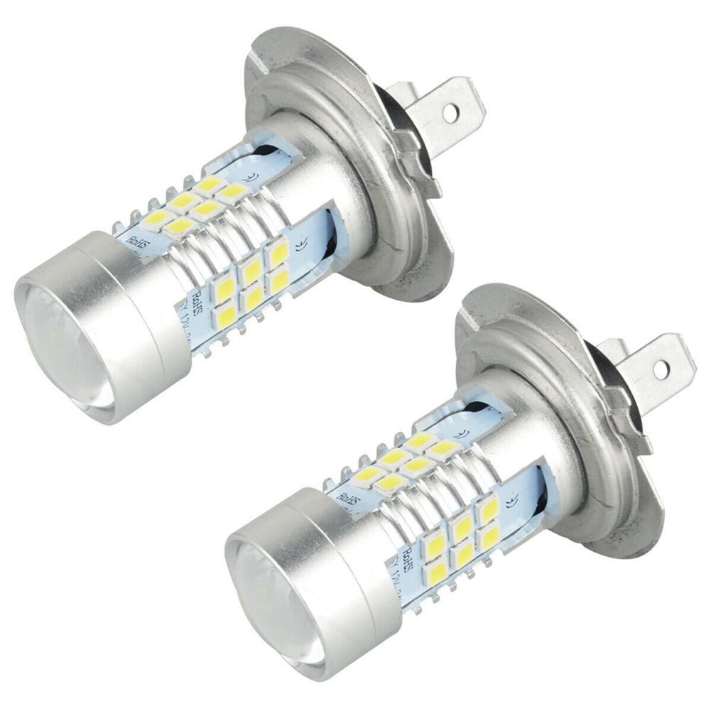 2x H7 светодиодные лампы для фар дальнего/ближнего света 42 Вт 21SMD чип 3030 супер яркие 6000 К белые лампы H8 для автомобильного освещения H7 H4