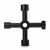 Multifunction 4 Ways Universal Triangle Wrench Key Plumber Keys Triangle for Gas Electric Meter Cabin