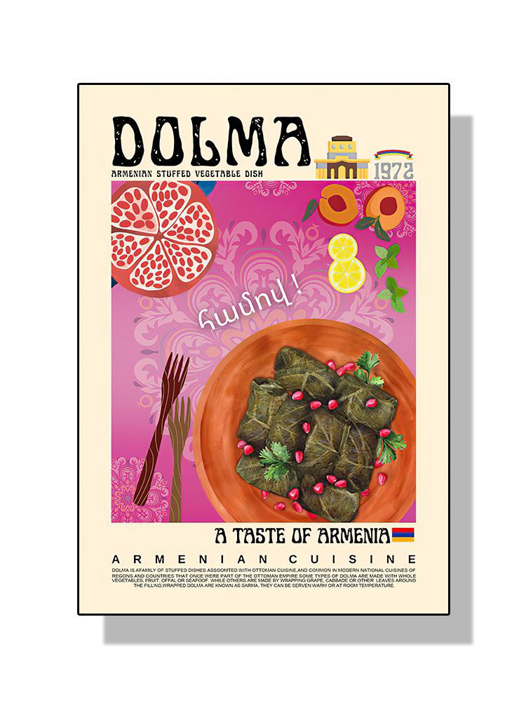 Nordic Art Taco Pizza Paella Mexican French Japan Food Poster Canvas Painting Wall Art For Kitchen Room Home Decoration