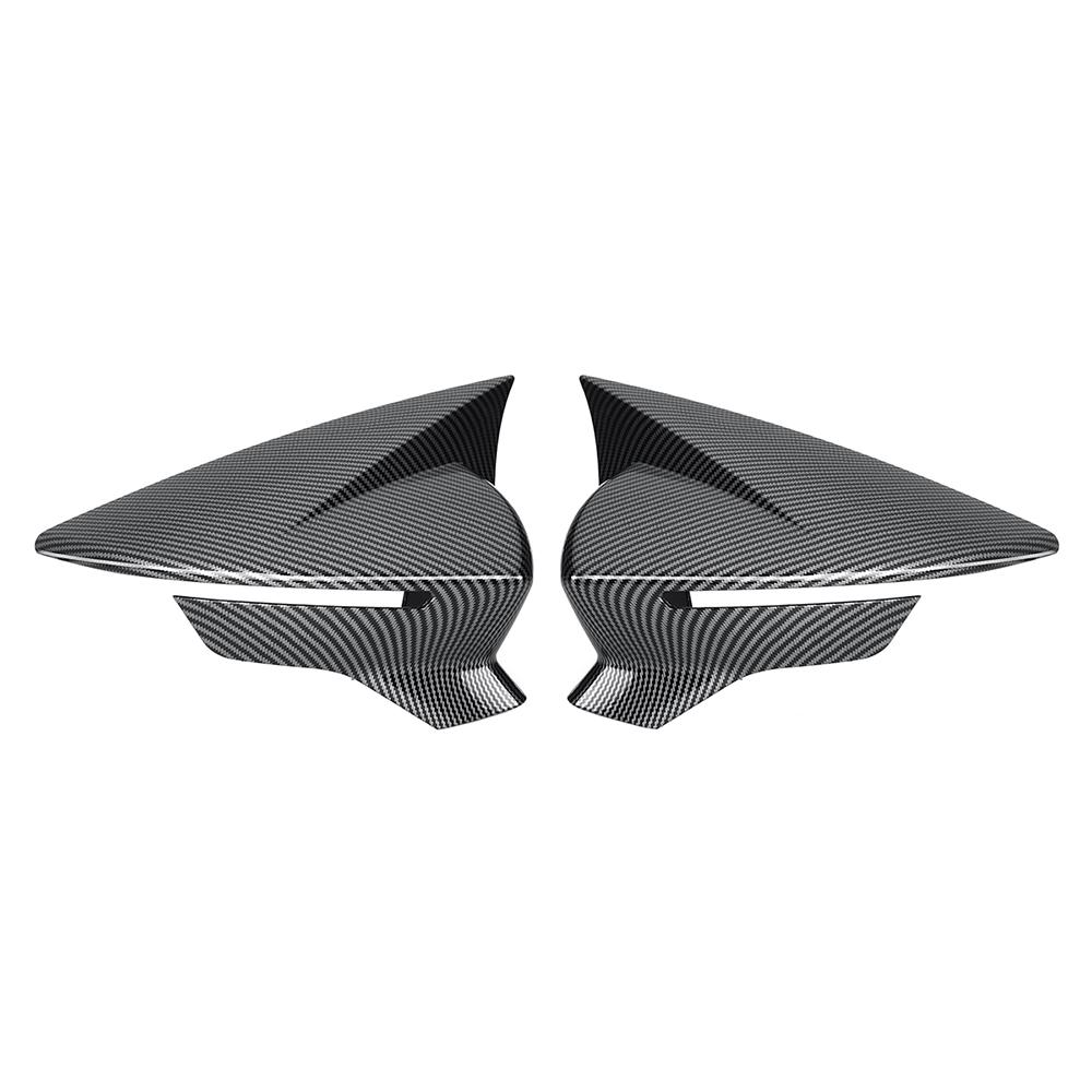 1 Pair Rearview Mirror Cover Cap ABS Carbon Black for SEAT Leon MK3 5F ST FR Cupra Ibiza Mk5 Arona KJ7 2017 2018