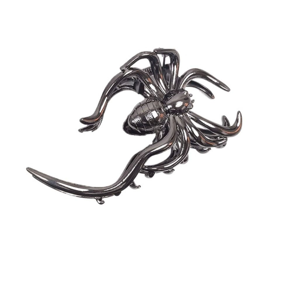 Hollow Large Shark Clip Y2K Metal Hair Claw Simple Spider Hair Claw Ladies