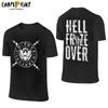 Creative CM Punk Hell Froze Over T-Shirt Men Round Neck Cotton T Shirt Short Sleeve Front Back Two Sides Tee Shirt Birthday Tops