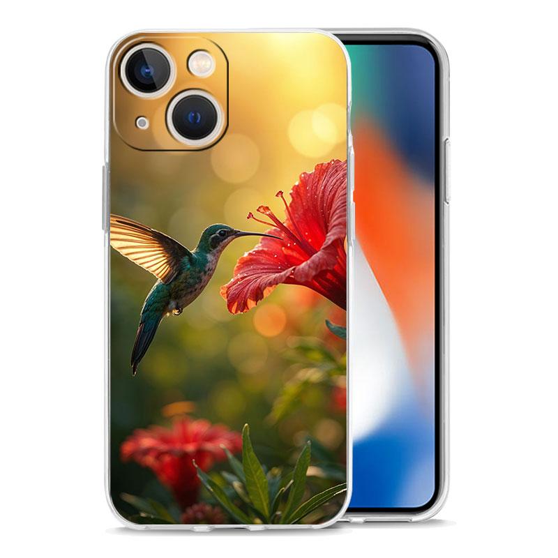 Phone Case For IPhone 18 16 Cases IPhone 18 15 12 13 14 16 Pro Max X XR XS Max 15 Plus 16Pro IPhone 1811 Clear Soft Cover Hummingbird