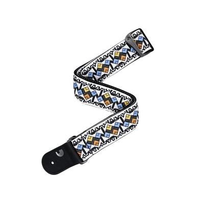 Eco Comfort Guitar Жаккардовый Белый Ремни D'Addario, 50RW00,