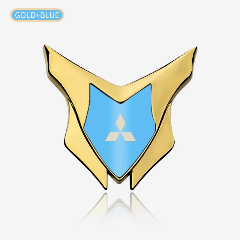 Car Badge Shield Sticker for Mitsubishi Compatible with All Models Pajero Outlander Lancer Eclipse Cross Logo Style Decal Access