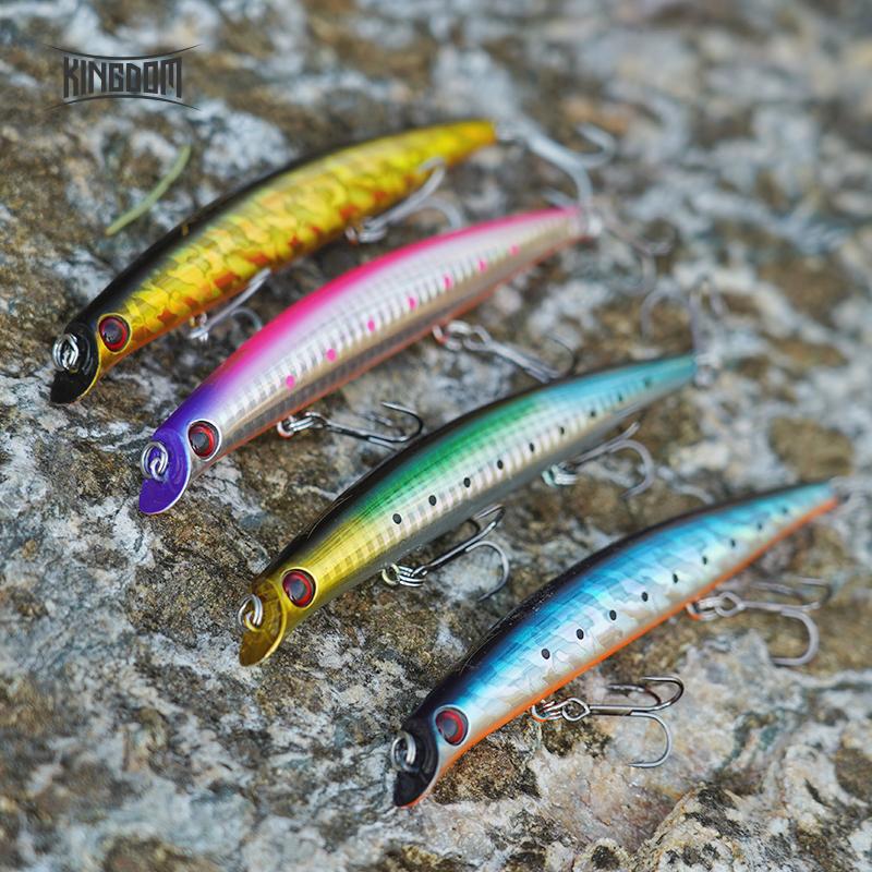 Kingdom Плавающие рыболовные приманки для гольяна, воблеры, жесткие искусственные приманки, профессиональная глубина 0,1-0,6 м, 8,1 г, 15,3 г, 21 г, рыболовные снасти