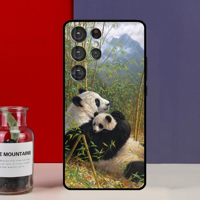 Мультяшный Милый Медведь Панда Чехол Для Samsung Galaxy S25 Ultra S9 S10 S20 S21 FE S22 S23 Plus S24 Ultra Чехол Для Телефона