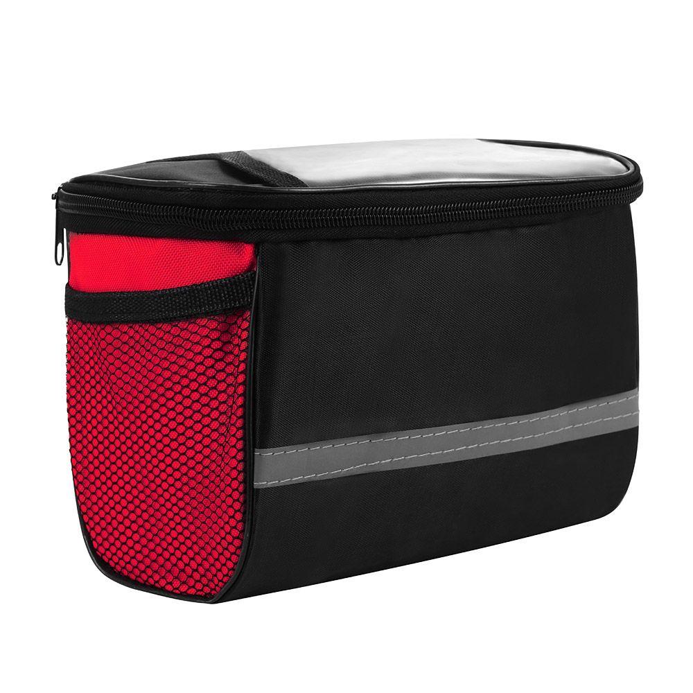 Sports Reflective Bike Pouch Bike Handlebar Bag Front Tube Basket Bicycle Bag Pannier