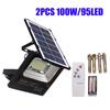 100/200 Вт Солнечная лампа 95/129 Светодиодный прожектор Портативный прожектор Прожектор Водонепроницаемый настенный светильник Открытый уличный садовый светильник