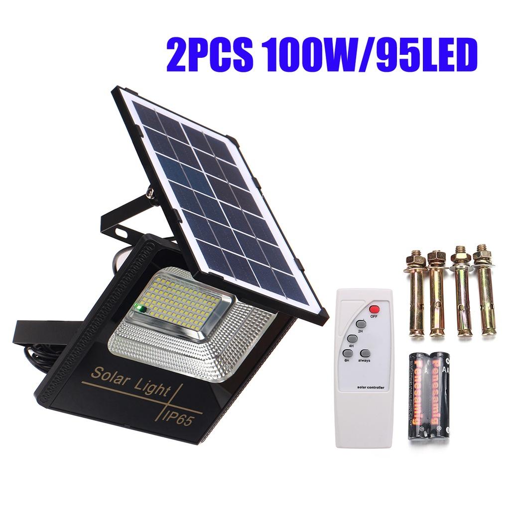 100/200 Вт Солнечная лампа 95/129 Светодиодный прожектор Портативный прожектор Прожектор Водонепроницаемый настенный светильник Открытый уличный садовый светильник