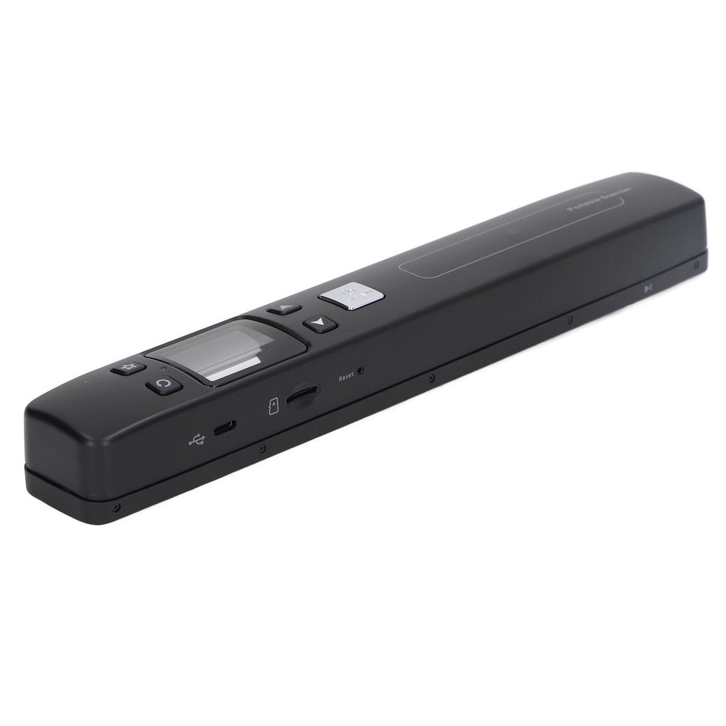 Portable Scanner Handheld HD Color Black Compact Mobile Document Scanner for Home Office