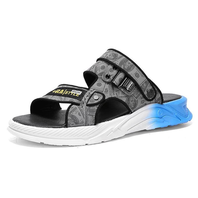 Модные мужские сандалии, тапочки без застежек, легкая удобная мужская обувь для отдыха на природе, высококачественные дизайнерские мокасины, повседневные пляжные мужские тапочки
