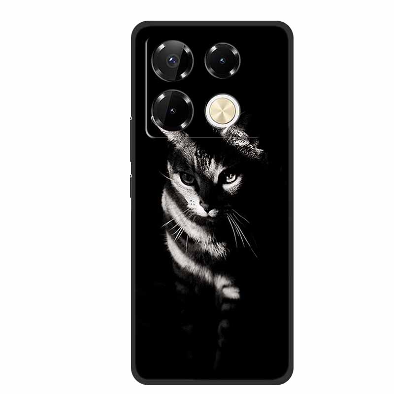 Чехол для Infinix Note 40 Pro 4G, мягкий силиконовый задний чехол из ТПУ для телефонов Infinix Note40 X6850 X6853, оригинальный цветной Capa