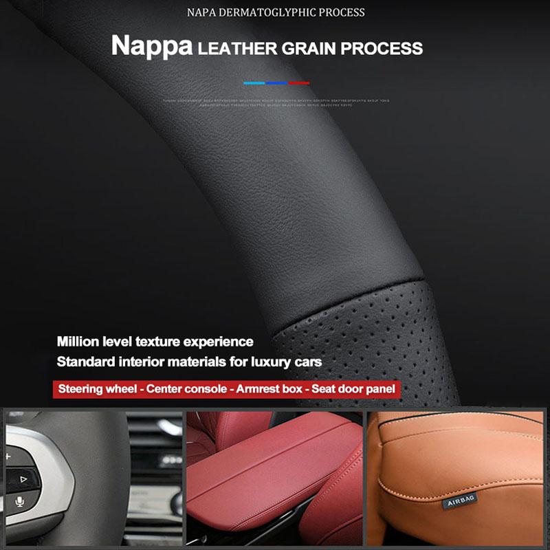 O D Shape Car Steering Wheel Cover For Chery Tiggo 5X 7 9 3X 7 8 Plus Pro Arrizo 5 8 GT GX Auto Non-slip Accessories 2023 2024