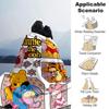 Winnie Pooh Friends Flannel Blanket Super Soft Warm Cozy Blanket For Sofa Bed Office Travel Allseason Home Decor Gift