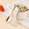 with Storage Box Cute Training Spoon Fork Stainless Steel Toddler Training Utensils  Kitchen