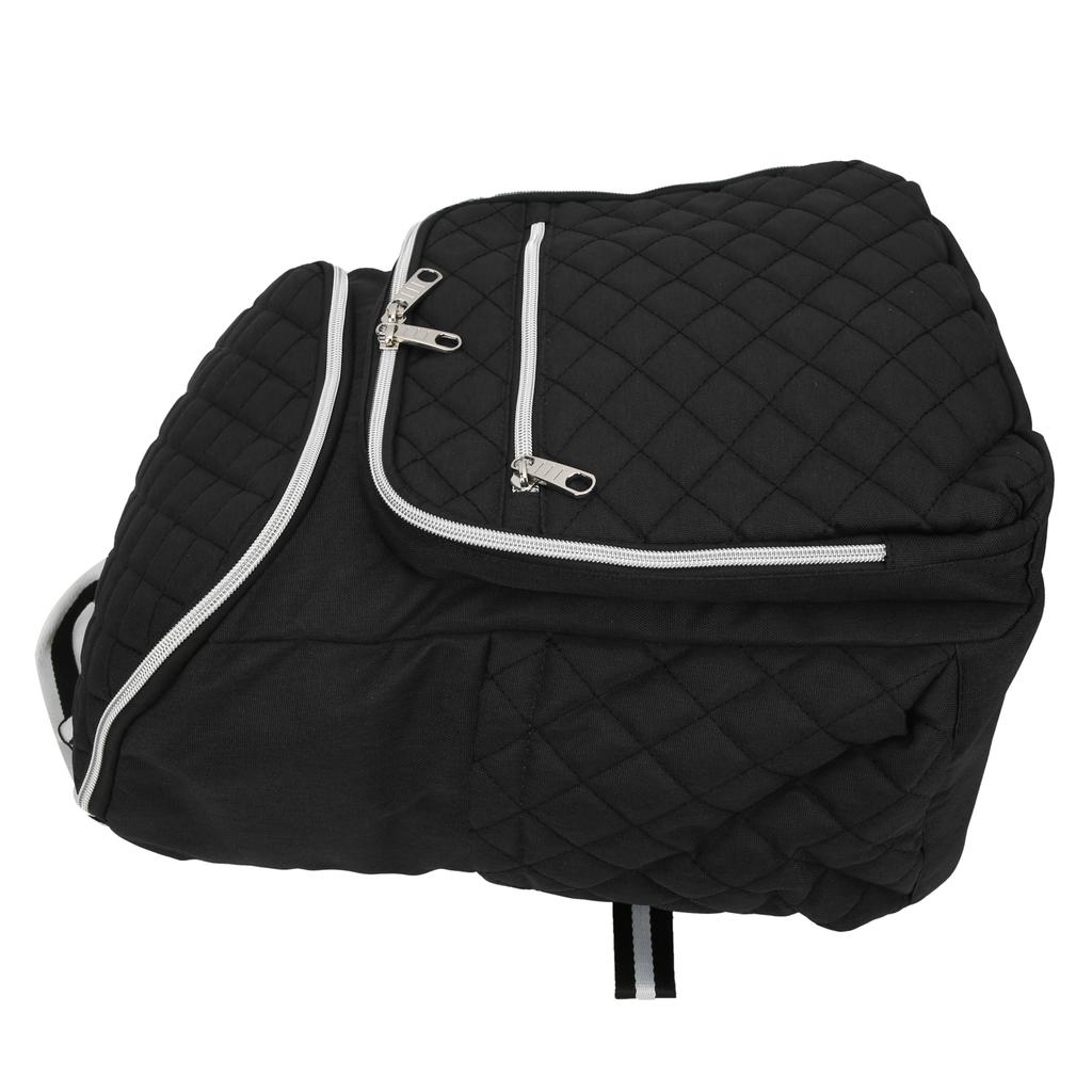 Рюкзак из ткани Оксфорд, многофункциональный, большой емкости, сумка для мамы, сумка для подгузников(черный )