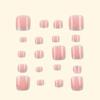 24pcs/box Cat Eye Fake Toenails Aurora Press on Nail Fashion Toe Nails  for Women Girl