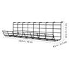 Storage Rack Office Electric Wire Black Serving Tray Under Desk Organizer Iron Cable Management Supply Shelf