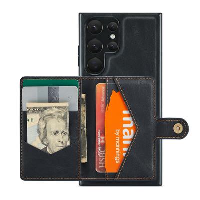 Чехол-кошелек для Samsung Galaxy S23 Ultra из кожи+ТПУ, совместимый с MagSafe