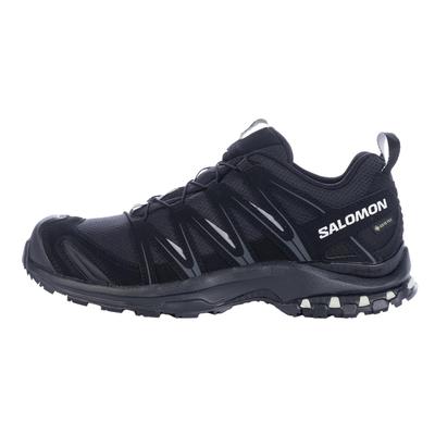 Женские кроссовки для трейлраннинга Salomon XA PRO 3D GORE-TEX, Черный/Черный/Минерально-серый, Размер 23.5 см