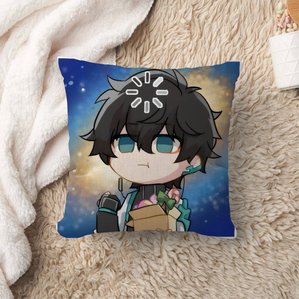 Anime Honkai Star Rail Dan Heng Cushion Cover Car Throw Pillow Case For Sofa Car Christmas Gift xcm xcm