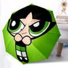 1pc Powerpuff Girls Automatic Cute Umbrella 8-Bone Design Compact Gear for Outdoor Travel, Perfect Holiday Gift yy251230005