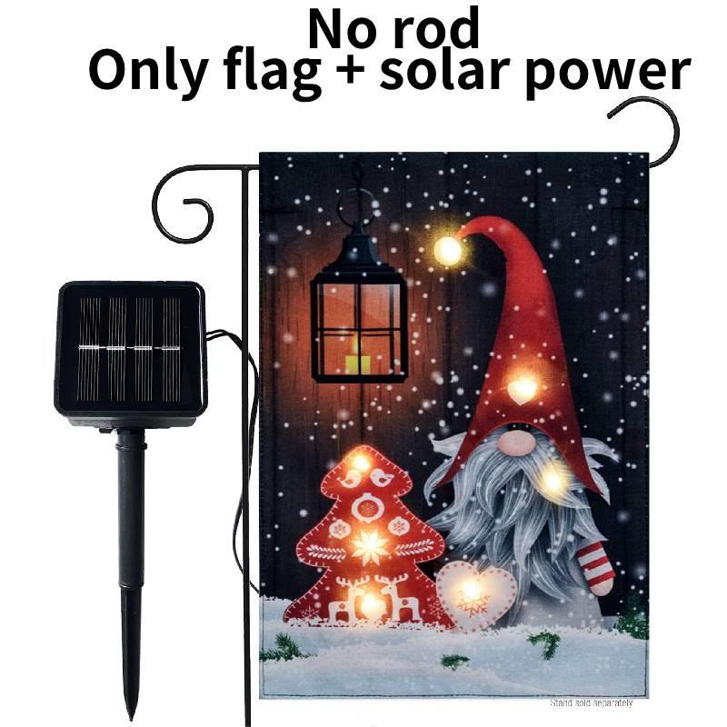Festive Solar Flag Lights For Outdoor Christmas Decorations With Enchanting Led Effects