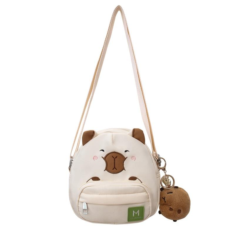 Инс новая сумка-мессенджер капибара милая девушка студентка выходит сумка для хранения мультяшная капибара рюкзак на молнии