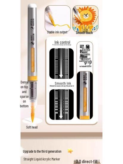 Акриловый маркер Арт Профессиональный - Акриловый маркер-акварель с тонким наконечником