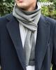 TAVARAT Сделано в Японии Цельный Компактный 3-секундный Шарф, Мужской, Длинный, Цвет, (Серо-угольный)