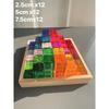 New Design Montessori Toys See Through Rainbow Lucite Stacking Blocks Acrylic HighTransparent for Kids Open Play