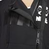Nike X Sacai Double-Zip Hoodie Black/Dark Obsidian Women Outerwear CD6303-010