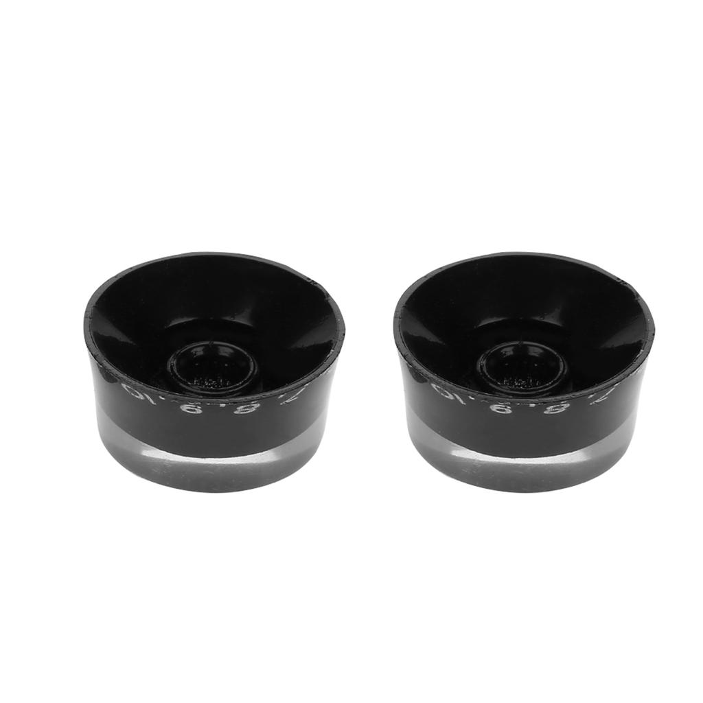4pcs Guitar Tone Speed Volume Control Knobs Replacement for Les Paul (Black)