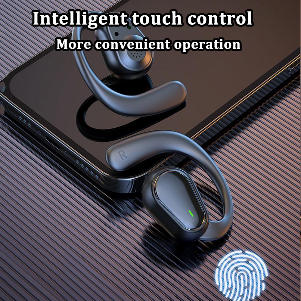 Наушники Bluetooth 5.3, беспроводные спортивные гарнитуры, наушники-крючки, водонепроницаемые Hi-Fi стереонаушники с шумоподавлением для смартфонов