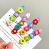 Cute Colorful Flowers Hair Clips For Women Girls  Sweet Floral Barrettes  Exquisite Hair Accessories Gifts